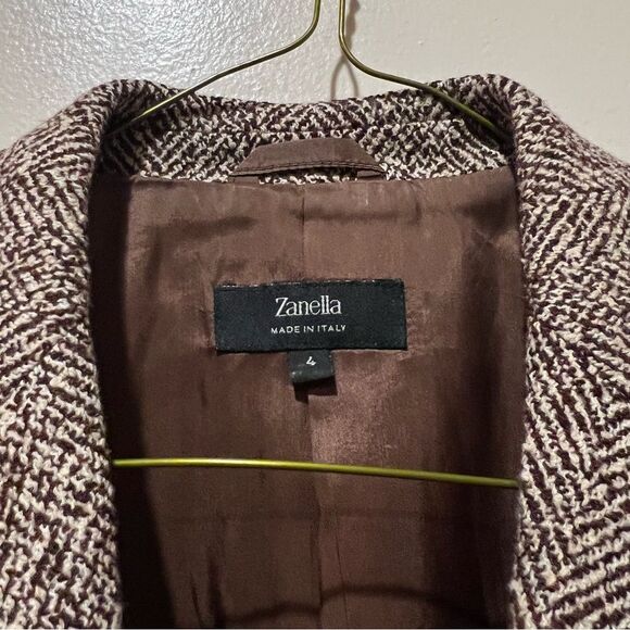 Zanella Schoolboy Tweed Blazer Size 4 - Picture 8 of 8